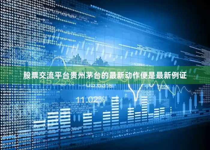 股票交流平台贵州茅台的最新动作便是最新例证